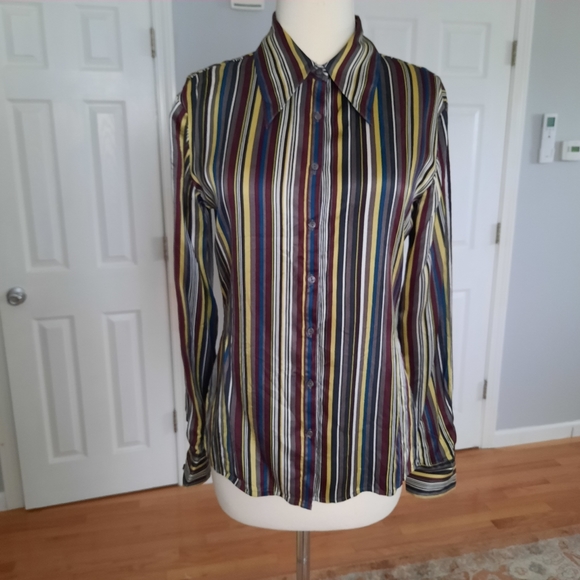 Express Tops - Express Silk button-down down shirt